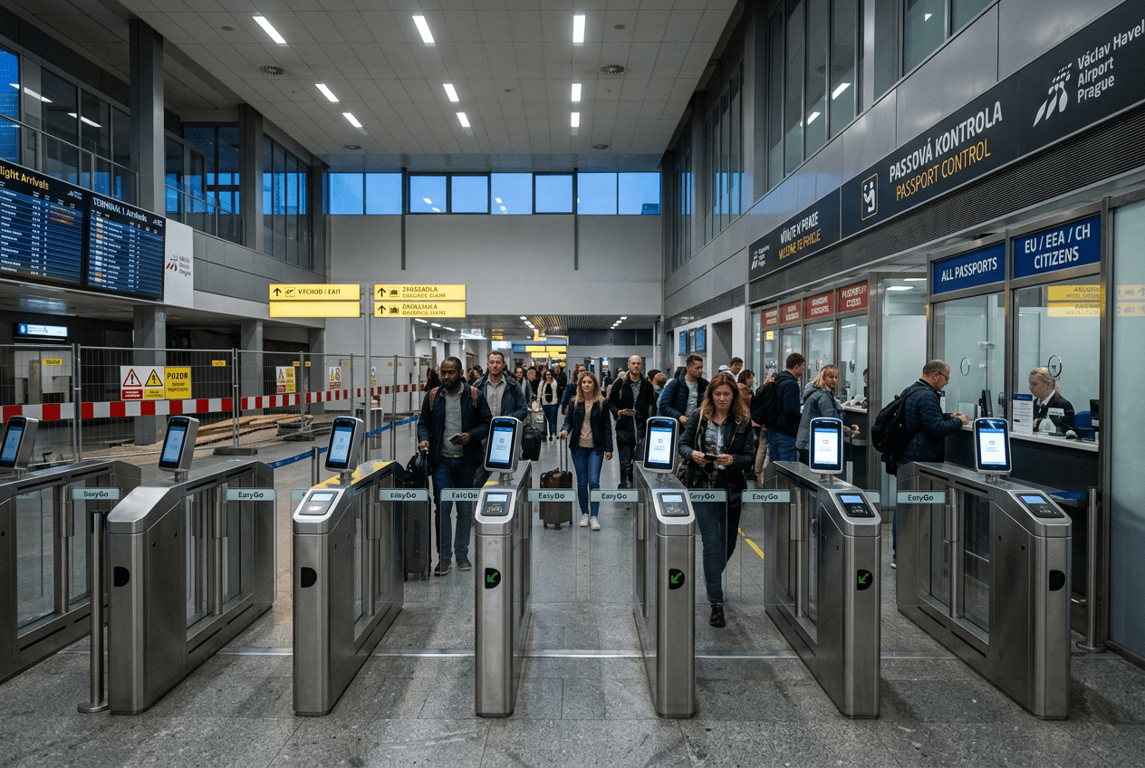 Czech Republic construction adds 60 minutes to Prague Airport border lines