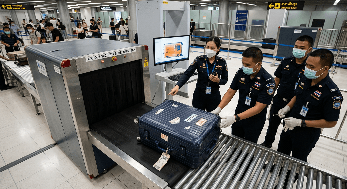 Thailand to open flagged checked bags without owners present starting Oct. 16