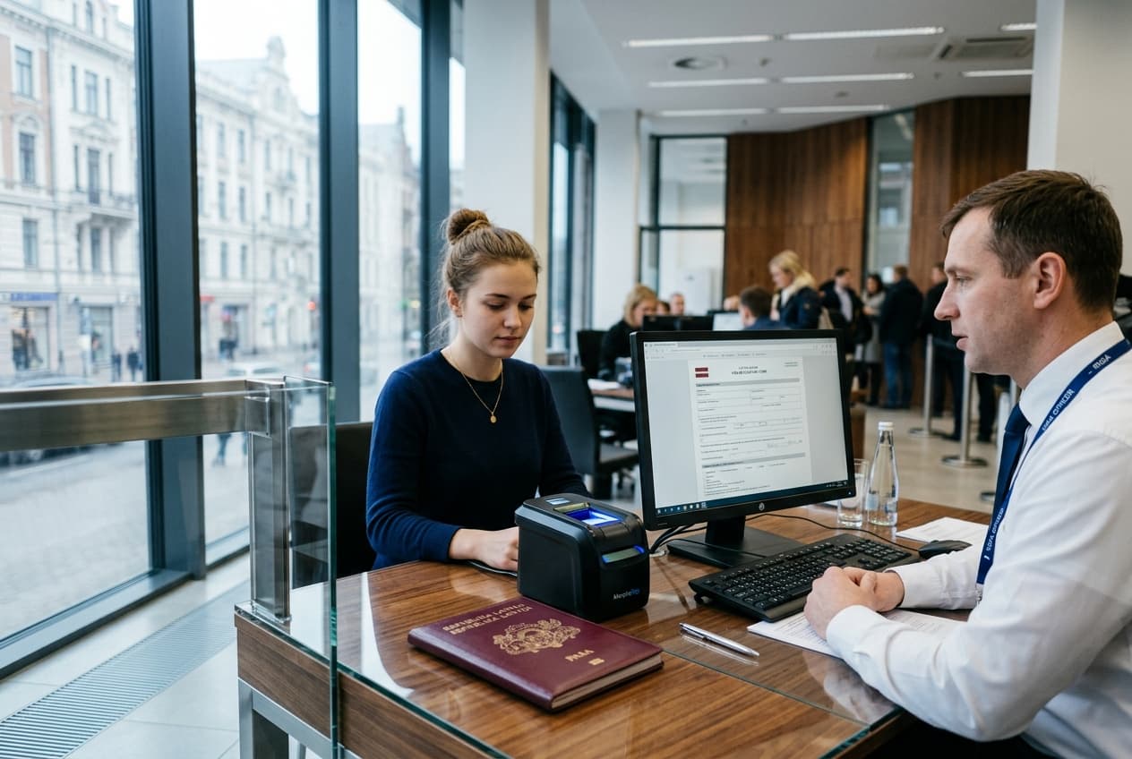 Latvia requires facial verification and passport scans for VFS visa queues