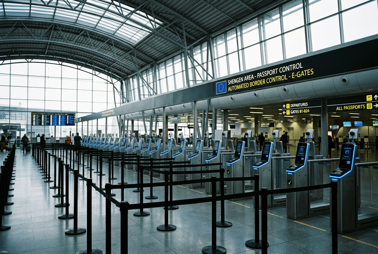 9 Schengen nations maintain manual EES fallbacks at congested borders