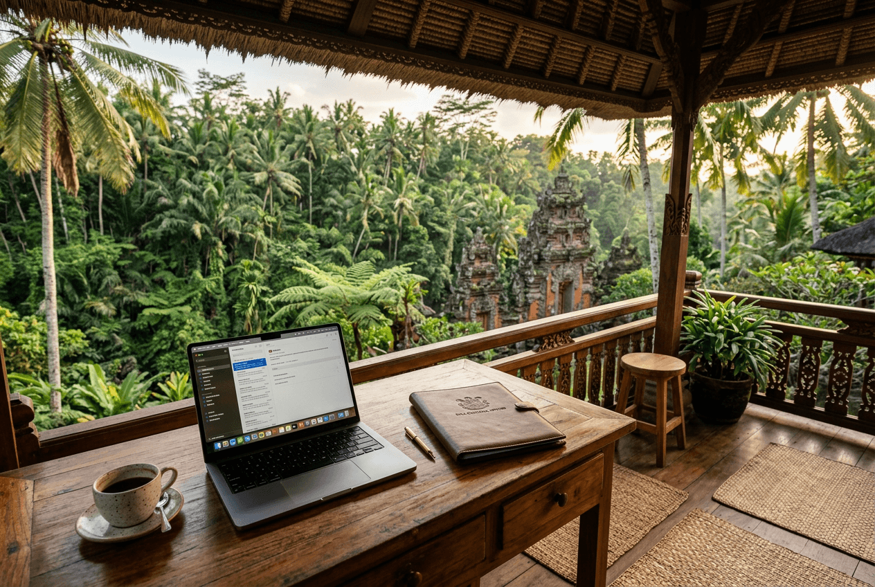 Indonesia requires $60,000 income for the E33G Remote Worker Visa
