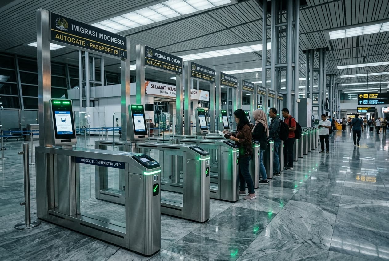 Indonesia clears travelers in 20 seconds at 306 autogate entry points