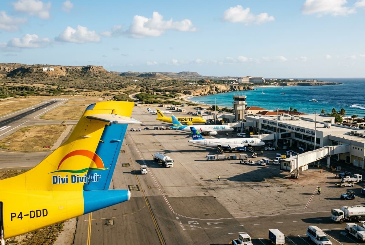 Aruba airport passenger traffic rises 6.4% as seat capacity tightens