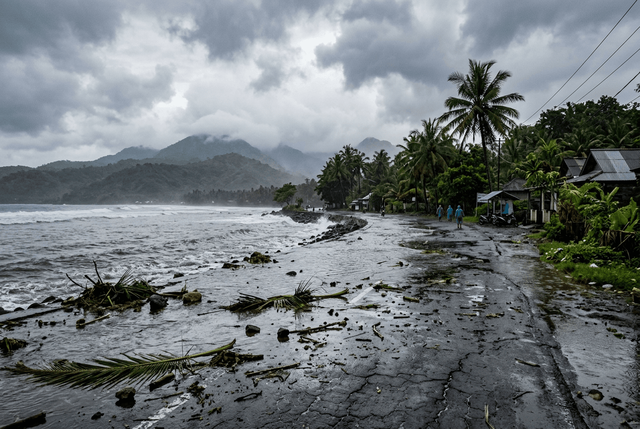 Indonesia floods disrupt ferry and road access for Lombok tourists
