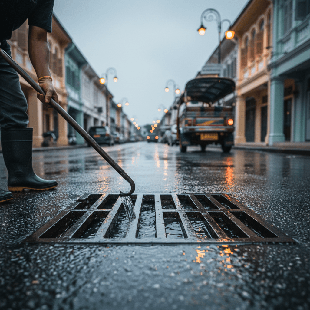 Drain clearance moves across Phuket