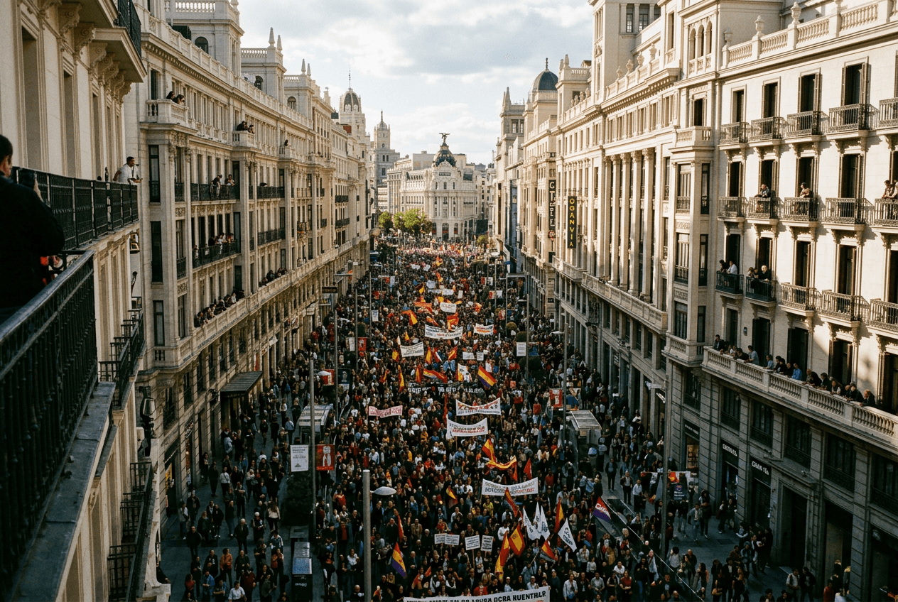 Spain tourist use of rented housing rose 10.1% in June as 70,000 protest Oct. 3