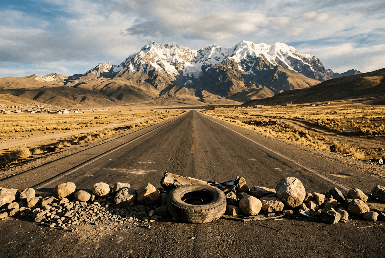 Bolivia roadblocks across 8 departments strand nomads and tourists