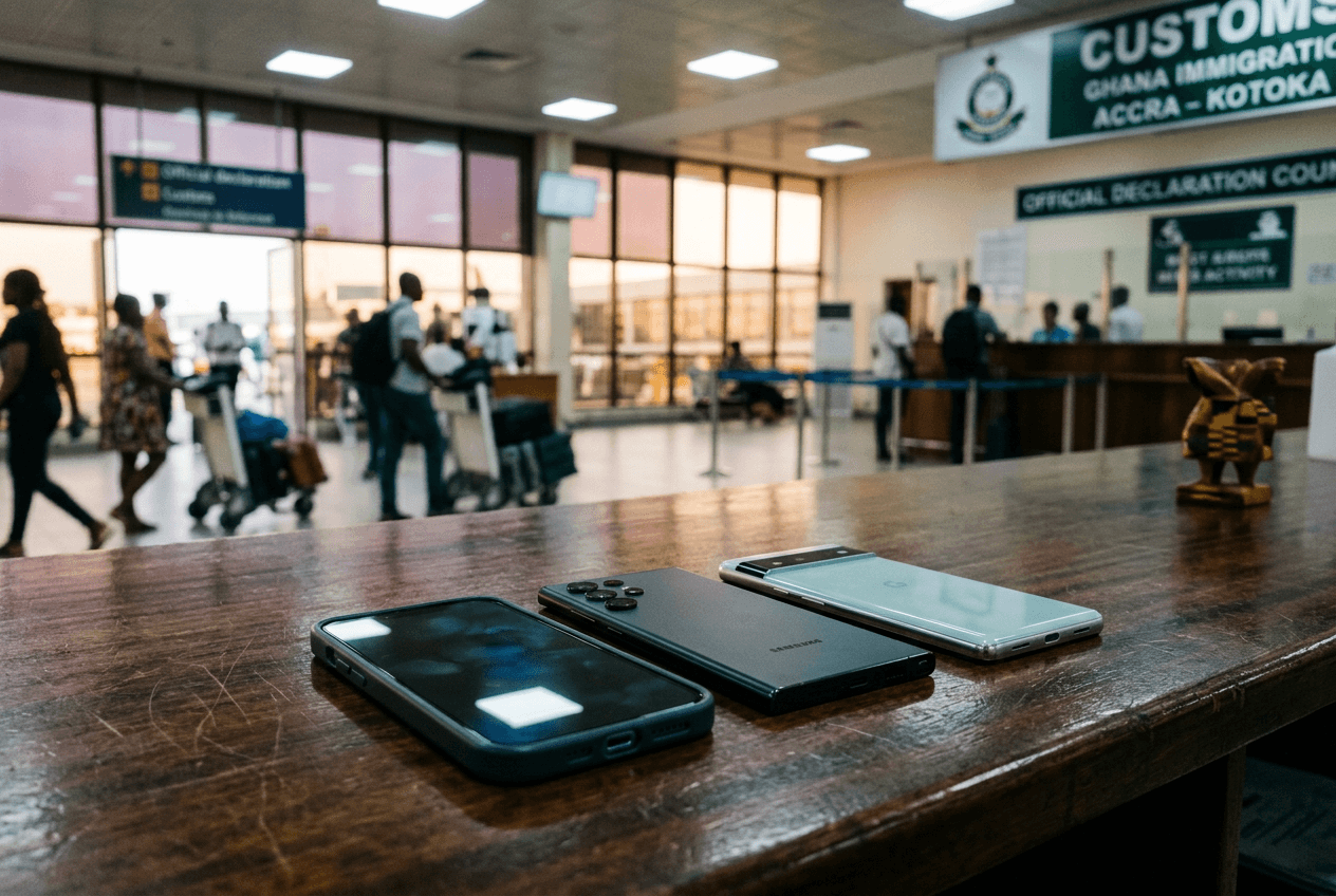 Ghana taxes travelers with 3 or more phones under Sept. 5 customs rules