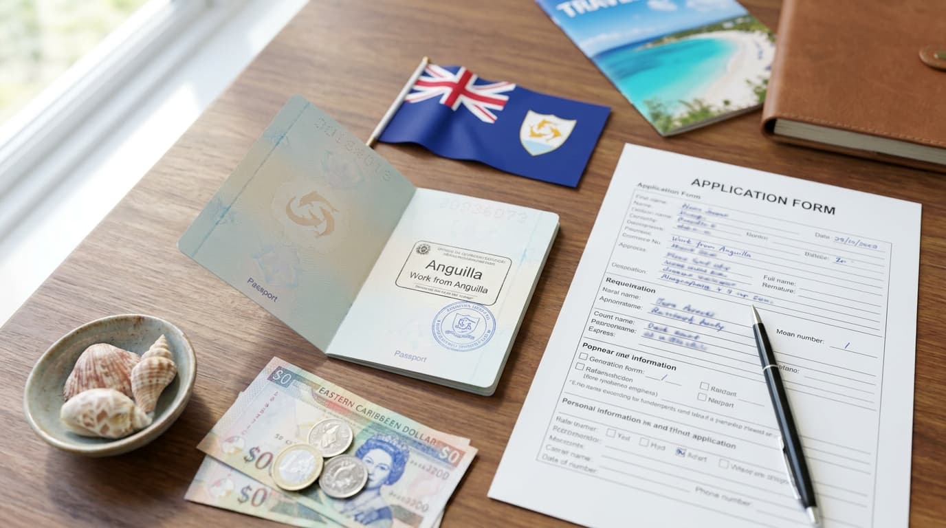 Anguilla Work from Anguilla Stamp — Anguilla