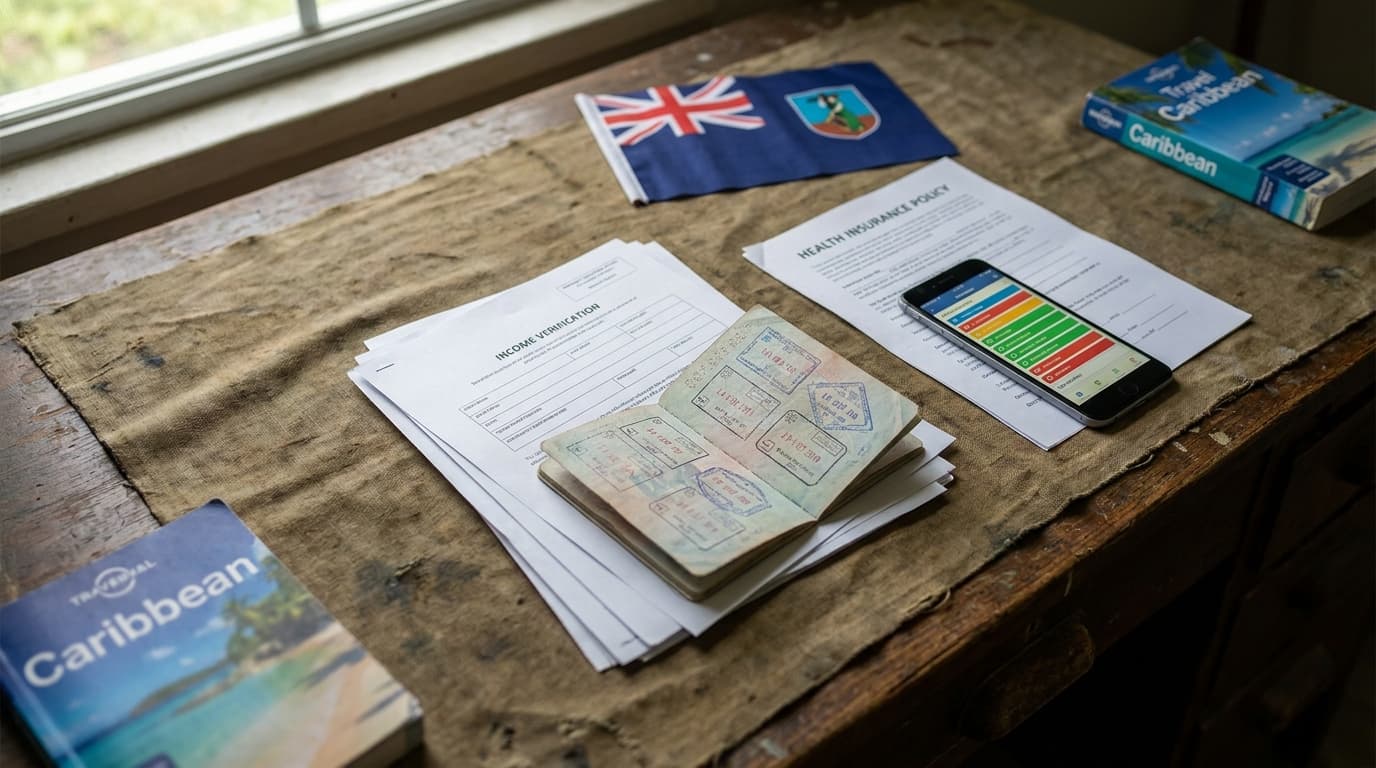 Montserrat Remote Worker Stamp — Montserrat